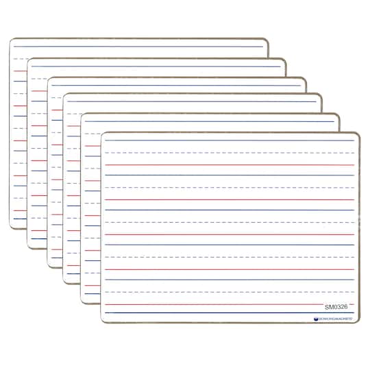 Didax Magnetic Dry Erase Board, 6ct.